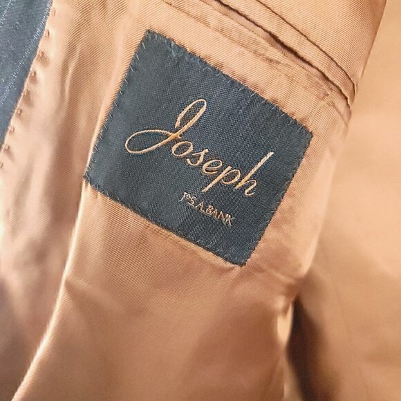 Jos A Bank Gray Pinstripe Suit Jacket Size 42L - Picture 5 of 7